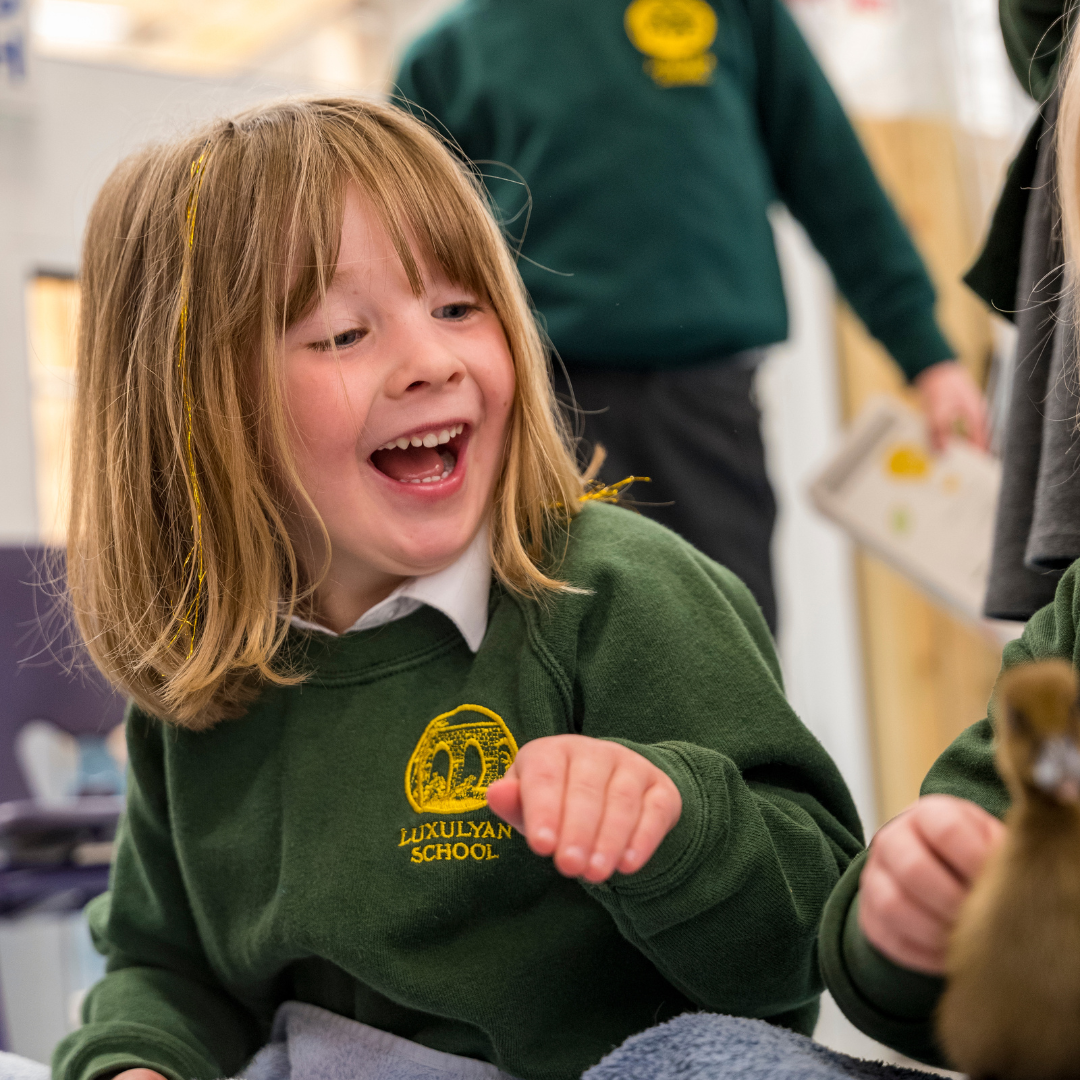smiling child from Luxulyan School
